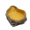 Reptile Worm Water Bowl, Medium Size Resin Rock Dish Plate,