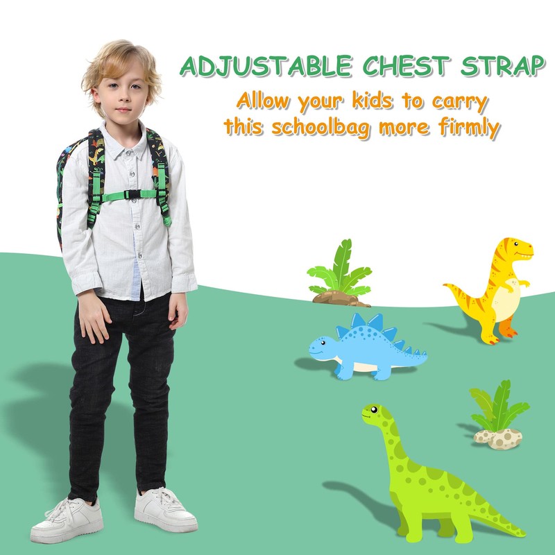 Kids Backpack for Boys, Kasqo Cute Lightweight Water Resistant Toddler