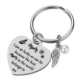 iJuqi Mother's Day Gifts from Daughter Son for Mom Keychain Birthday Valentine's Day Christmas Gifts