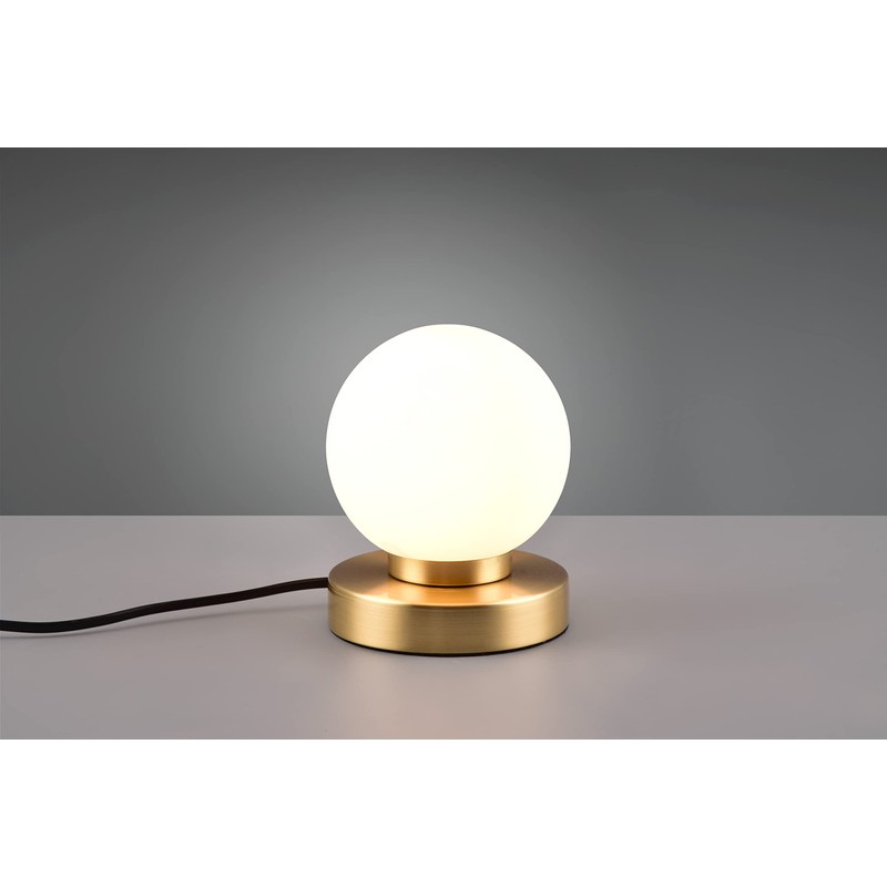 Reality Leuchten Prinz II R54011008 Table Lamp Metal Brass Matt
