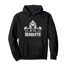Grim Reaper Deadlifts Funny Gym Workout Fitness Weights Pullover Hoodie