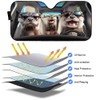 Funny Otter Family Car Front Windshield Sun Shade, Cool Otter