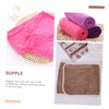 IWOWHERO 3pcs Microfiber Hair Drying Towel Wrap Turban Absorbent Spa