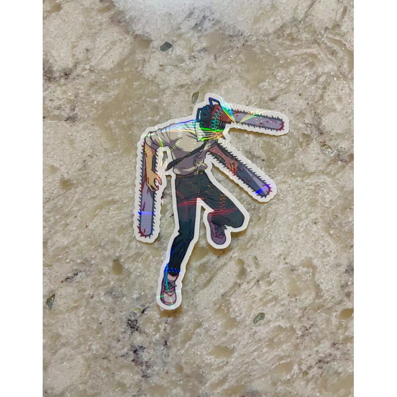 Sticker Surplus Chainsaw Man Sticker l Gloss or Holographic Laminate