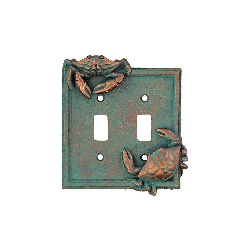 Top Brass Nautical Crab Starfish and Seashell Beach Electrical Cover