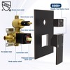 Solid Brass 3 Way Outlet Function Shower Diverter Valve, Drettyer
