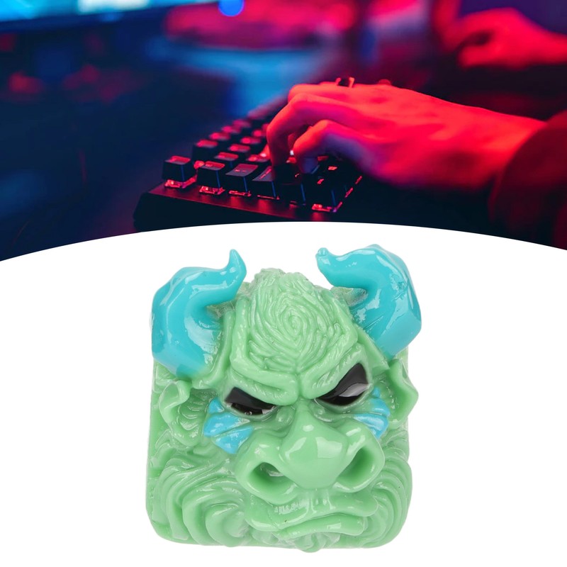 Custom Keycaps Hand Carved Cow Pattern OEM R4 Gaming Resin