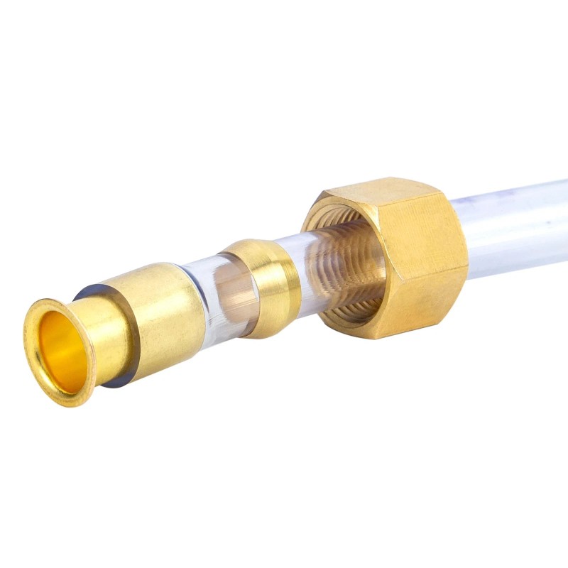 Breezliy Compression Fittings Kit 6 Sizes Brass Ferrules & Inserts