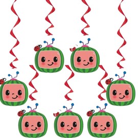 Vibrant Multicolor Cocomelon Decorating Kit - Pack of 7 | Unique & Fun Design, Perfect for Birthdays & Festive Celebrations