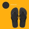 Havaianas Unisex Top Color Flip-Flop, Black, 1/2 UK