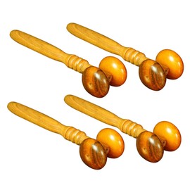 BIUDECO 4Pcs Wooden Massage Roller Durable Relaxation Rod for Deep Tissue and Beauty Massage for Neck for Men and Women