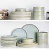 TheTerra Ceramic Dinnerware Sets for 6, 18 Pieces Porcelain Lightweight
