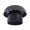 First Plast CDV100A Ventilation Hat Head Exalter, Black, Diameter 100