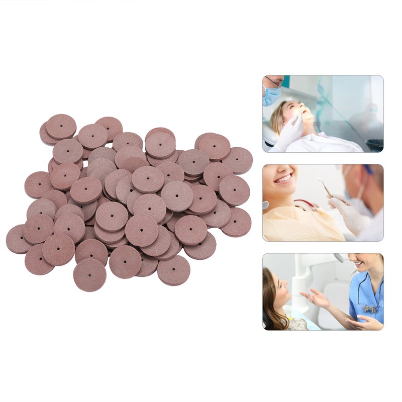 100pcs Rubber Polishing Wheel for Metal Dental Mini Drill Grinder