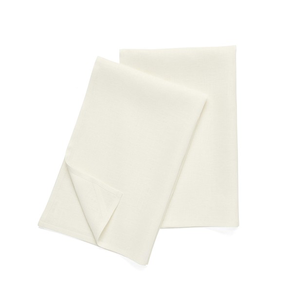 Solino Home Linen Kitchen Towels Set of 2 – Ivory
