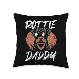 Rottweiler Dog Rottie Throw Pillow