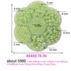 5900 Pcs Half Pearls for Crafts Light Green Nail Pearls