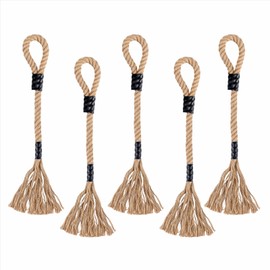 SHINETEC Deer Scent Rope Hemp Rope for Mock Scrape System - Rigid Hanging Jute Rope for Deer Licking & Scent Rub, 30" Long, DIY Hunting Accessories, 5 Pcs