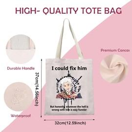 BG3 Tote Bag BG3 Merch Video Game Lover Gift Astarioon Gift BG3 Shopping Bag (I could fix him 3uk)