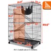 Homey Pet 50 Inch Cat Cages Indoor, Large 4-Tier Cat