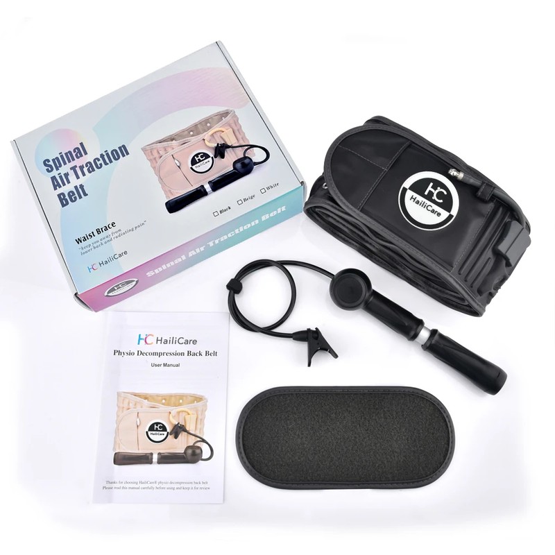 Inflatable Lumbar Support Belt for Back Comfort – Adjustable Waist