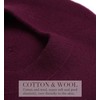 Superora Women's Beret Winter Hat Fashion Classic Wool Soft, red