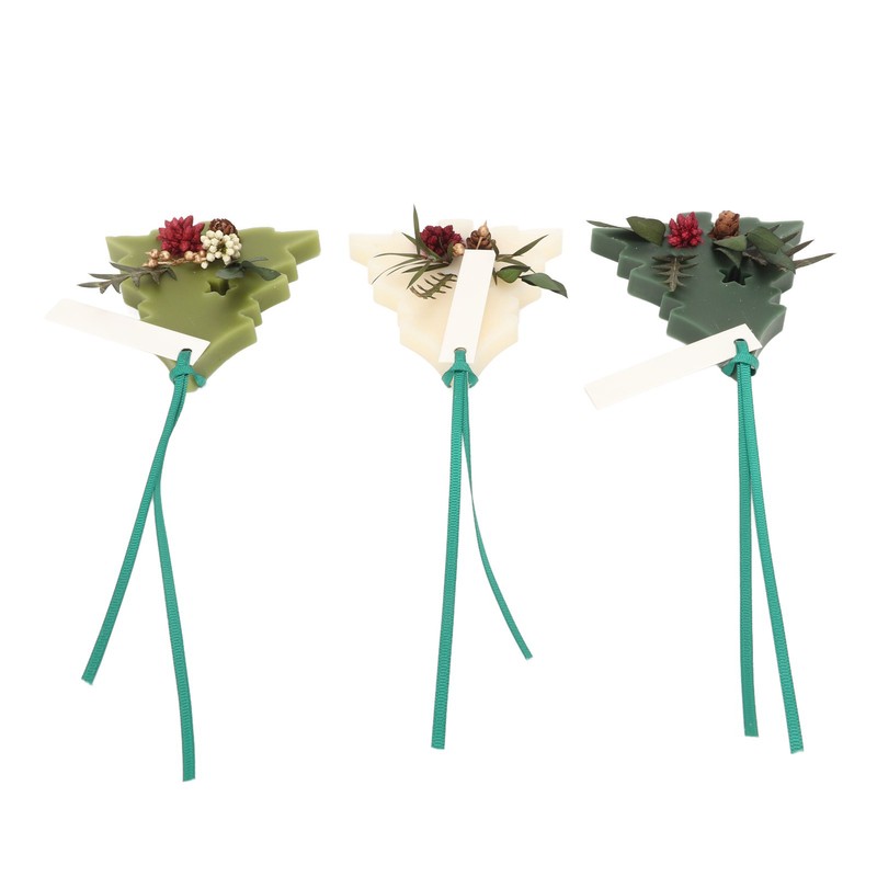 3pcs Aromatherapy Tablets Different Fragrances Tree Shaped Dry Flowers Scented