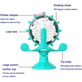 Enochainchin Small Animal Treat Ball Toy, 360° Rotating Hedgehog Toys with Suction Cup, Hedgehog Enrichment Toys, Hedgehog Supplies, Hedgehog Cage Toys, Rat Enrichment Toys, Hamster Toys