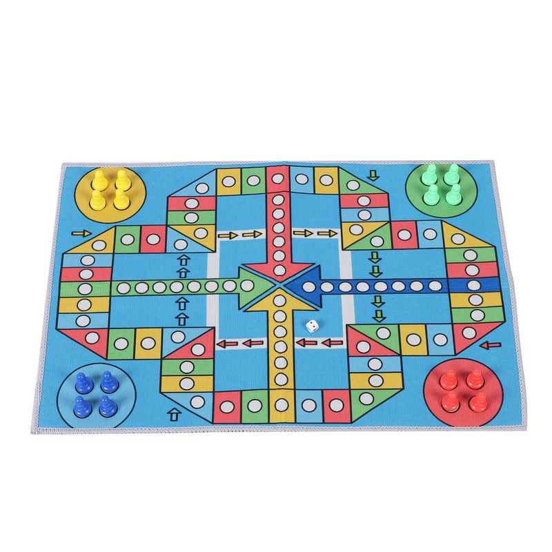 Flying Chess Game Carpet Flying Chess Playmat Family Interactive Toy