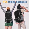 RAINSMORE Hiking Backpack 40L Lightweight Foldable Backpack for Men Women