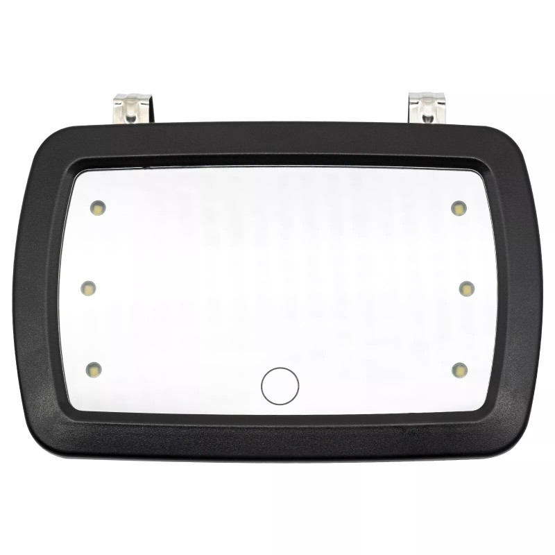 XUKEY universal LED LIghted car sun visor vanity mirror clip-on