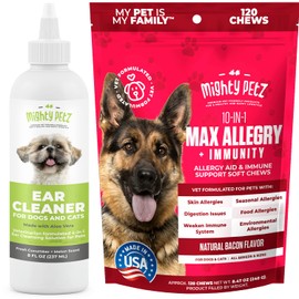 Mighty Petz Dog Ear Cleaner Solution MAX Dog Allergy Relief Pouch