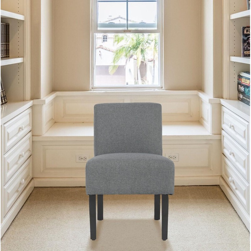 FDW Living Room Chairs,Modern Armless Accent Chairs w/ Solid Wood