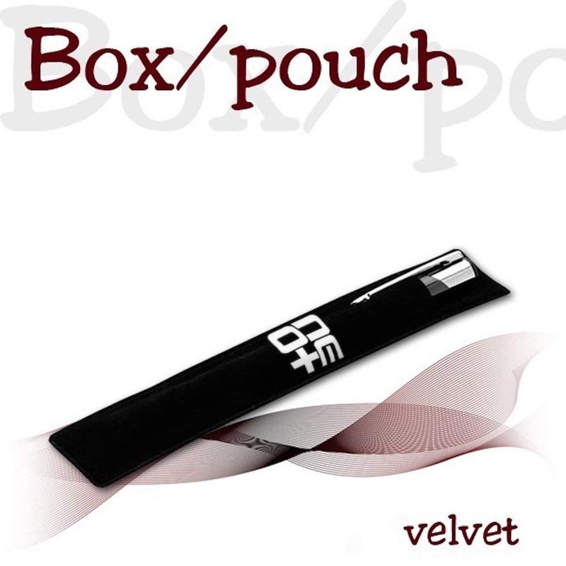 Quality Rollerball Pen with Crystals (White) Also Pen Pouch and