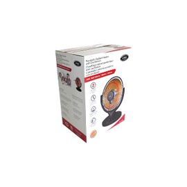 Optimus Oscillation Parabolic Radiant Heater, Black