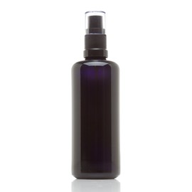 Infinity Jars 100 Ml (3.4 fl oz) Black Ultraviolet Glass Fine Mist Spray Bottle Cleaning Products Refillable Containers Homemade Perfume Blends Room, Sprays Bath Beauty Hair, Screw Top Bottles
