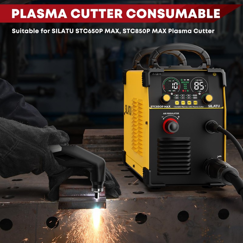 SILATU 23pcs IPT60 IPTM60 IPT40 PT40 Plasma Cutter Torch Consumables
