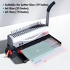 MAKEASY Binding Machine, 21-Hole, 450 Sheets, Comb Binding Machines with