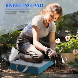 Garden Knee Pads, Men's Knee Pads, Women's Gardening Knee Pads, Baby Bath Tub Knee Pads, Yoga Knee Pads, Extra Thick Kneeling Cushions, Extra Large 24*13 Inches, 2.7 Inches Thick (Blue Gray)