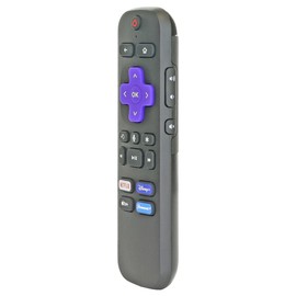 Anderic RC-EL1 RC-EL2 OEM Voice Replacement Remote Control for Roku Express, Premiere, Ultra, Streambar, Smart Soundbar – Voice Search, Infrared/RF Compatible, Easy Pairing, Durable Design