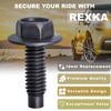 Rexka 10pcs 5/16"-18 X 1 Hex Washer Head Spin Lock