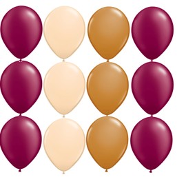 12 Balloons New Party Burgundy Blush Mocha Brown Vintage Wedding Colors Decor Bridal Shower