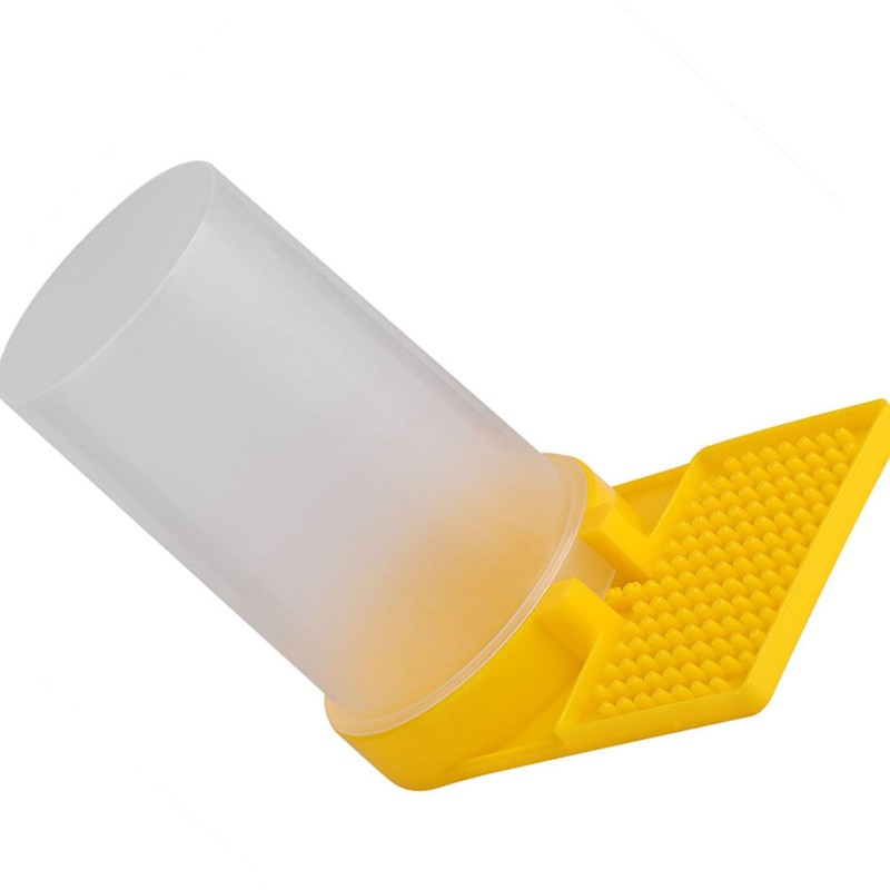 HAOHIZE Plastic Bee Feeder, Beehive Drinking Bowl Bee Keeping Equipment