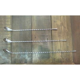 三宝 Industrial Bar Spoon Silver 30 cm Twist/Dew Yukiwa Q – 03302250 