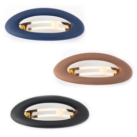 3Pcs Elegant Large Hair Barrettes Fashionable Shell Hair Clips Portable Lightweight Elegant French Clip Non-Slip Snap Hair Clips for Girls Women Hair Style