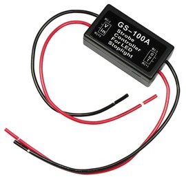 YUNPINGCAR GS-100A Brake Light Flasher Module DC 12-24V 2A 24W High Brake Controller Tail Lamp Safety Prompt Controller