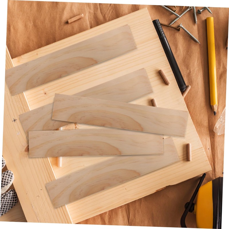 Gatuida 12pcs Unfinished Rectangle Wood Boards for Crafts for Painting