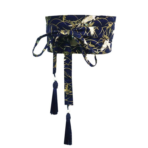 thefancypumpkin Japanese Yukata Kimono Obi With Tassel Belt Harajuku Waistband-V1