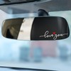 OFlyDesigns 2 x Love You Rearview Decal, Love You Decal,
