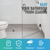 Frameless Shower Door Sweep Shower Door Bottom Seal for 1/4"